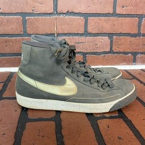 Nike Blazer High Grey Shoes Womens 9.5 Style 317808-007